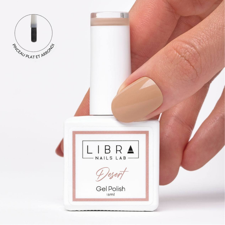 Desert – vernis semi-permanent sans HEMA/TPO free, Libra Nails Lab