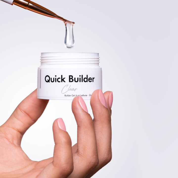 Quick Builder - Clear - Self Levelling Builder Gel - 30ml HEMA/TPO free