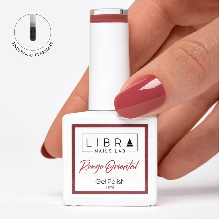 Rouge Oriental – vernis semi-permanent sans HEMA/TPO free, Libra Nails Lab
