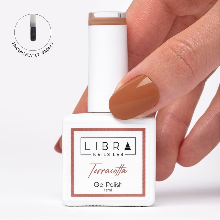 Terracotta – vernis semi-permanent sans HEMA/TPO free, Libra Nails Lab