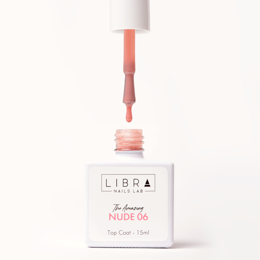 The Amazing Nude 06 - No Wipe glossy top coat HEMA/TPO free - 15ml