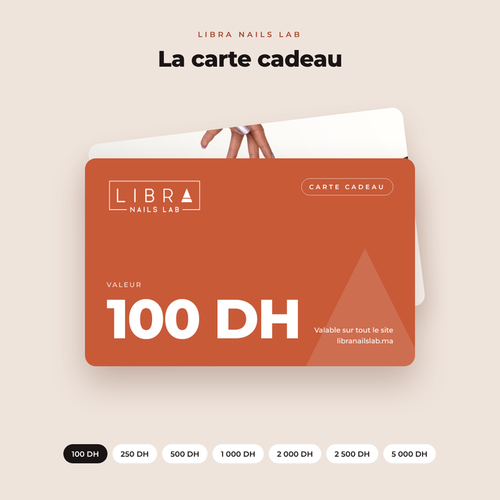 Carte cadeau Libra Nails Lab 100 DH