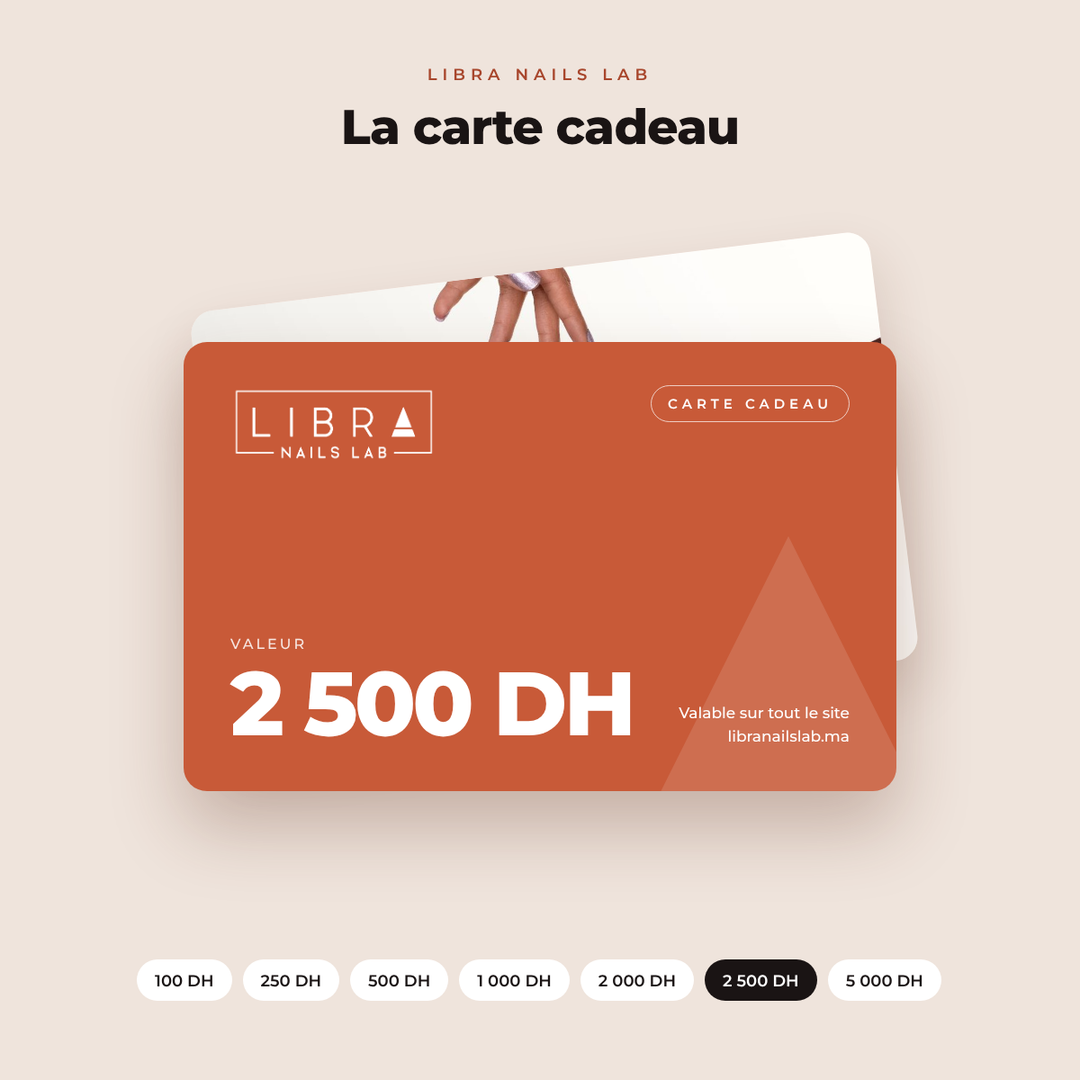 Carte cadeau Libra Nails Lab 2 500 DH