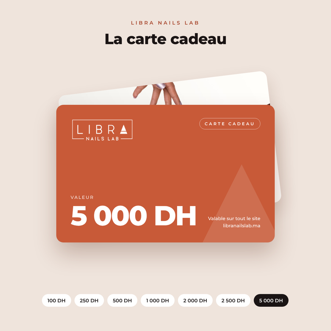 Carte cadeau Libra Nails Lab 5 000 DH