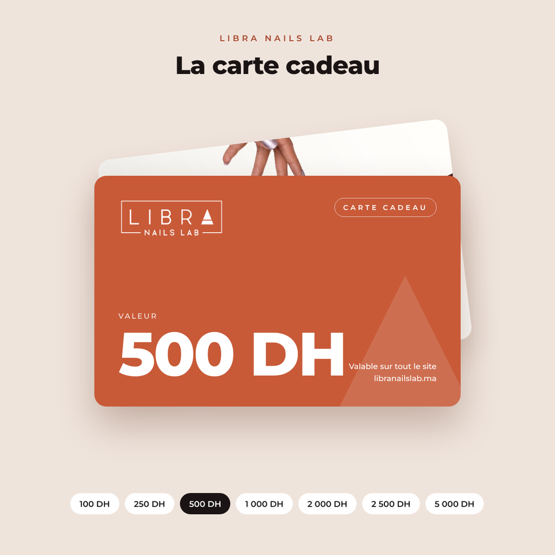 Carte cadeau Libra Nails Lab 500 DH