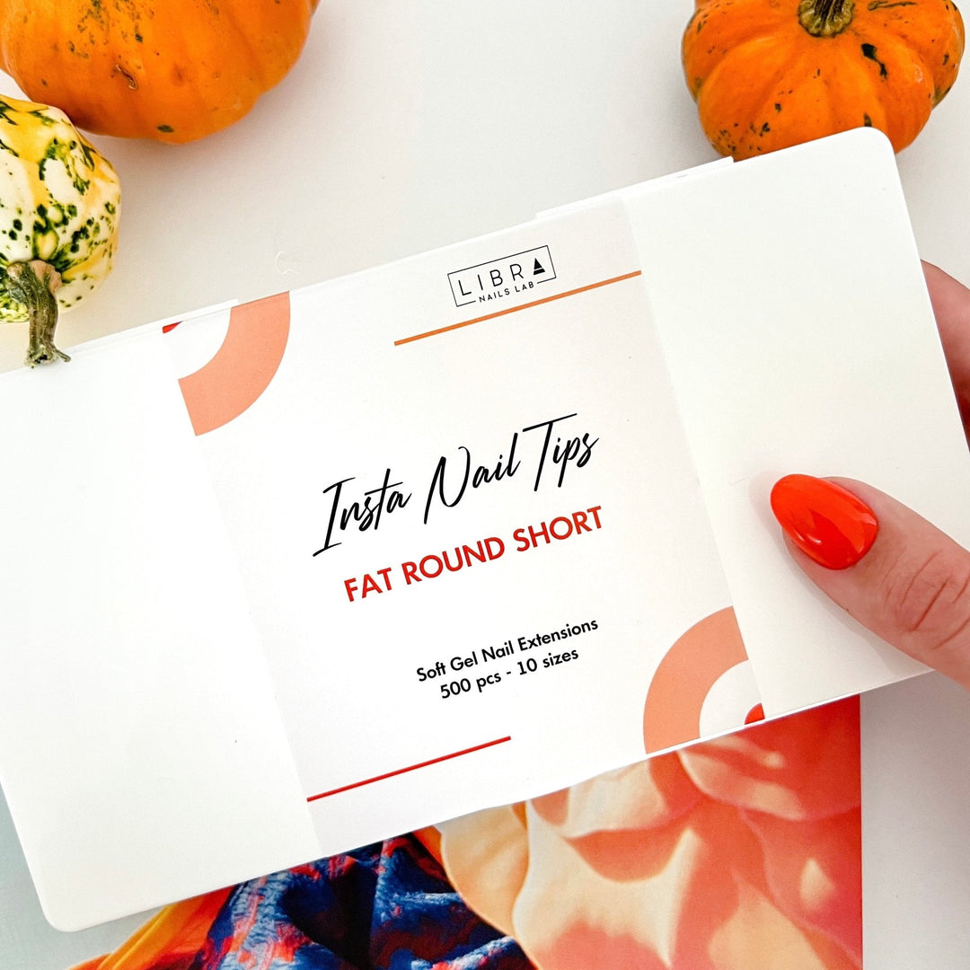 Insta Nail Tips - Fat Round Short - Elegance Beauty