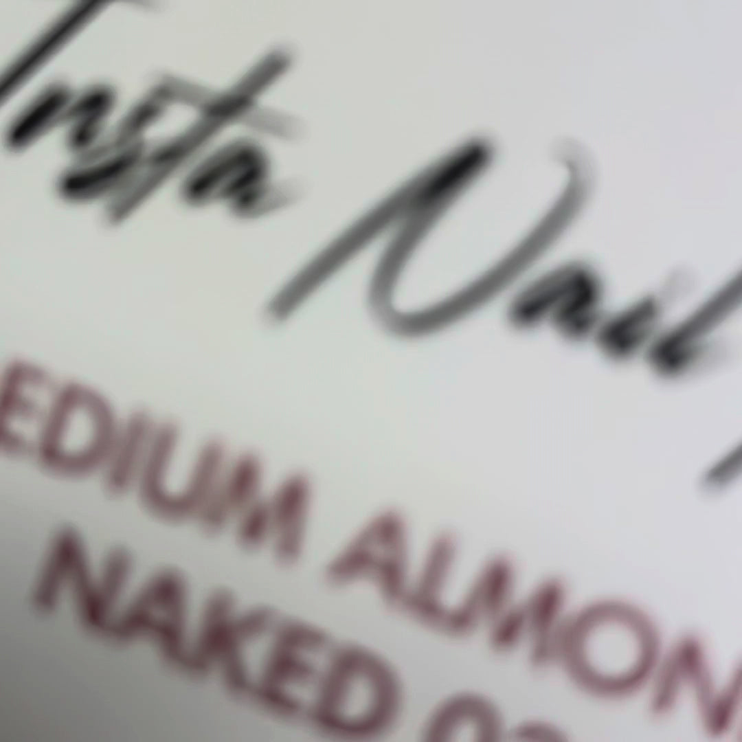Insta Nail Tips NAKED - Medium Almond 01